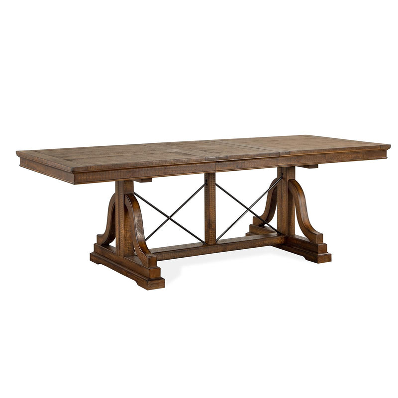 Magnussen Bay Creek Dining Table with Trestle Base D4398-25B/D4398-25T IMAGE 2