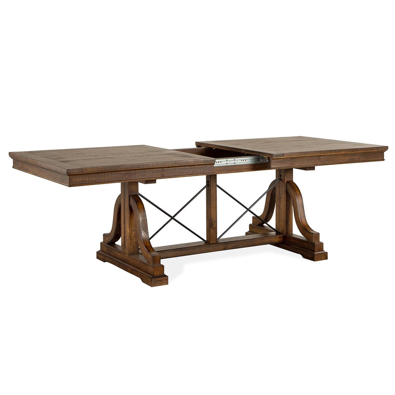 Magnussen Bay Creek Dining Table with Trestle Base D4398-25B/D4398-25T IMAGE 3