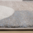  Kalora Interiors Breeze Cream Brown Grey Geometric Shapes Rug, 5'3" x 7'7" IMAGE 9