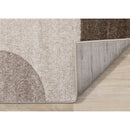  Kalora Interiors Breeze Cream Brown Grey Geometric Shapes Rug, 7'10" x 10'6" IMAGE 6