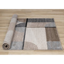  Kalora Interiors Breeze Cream Brown Grey Geometric Shapes Rug, 7'10" x 10'6" IMAGE 7