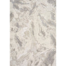 Kalora Interiors Cathedral Cream Grey Marble Pattern Chenille Rug, 5'1" x 7'7" IMAGE 1