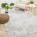  Kalora Interiors Cathedral Green Grey Cream Marble Rug, 5'1" x 7'7" IMAGE 2