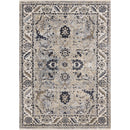  Kalora Interiors Samira Traditional Cream Blue Border Rug, 2'0'' x 7'10'' IMAGE 1