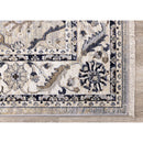  Kalora Interiors Samira Traditional Cream Blue Border Rug, 2'0'' x 7'10'' IMAGE 5