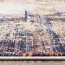 Kalora Interiors Serene Red Blue Beige Layered Distressed Rug, 5'3" x 7'7" IMAGE 9