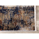  Kalora Interiors Serene Red Blue Beige Layered Distressed Rug, 7'10'' x 10'2'' IMAGE 5