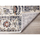  Kalora Interiors Serene Cream Blue Intricate Border Rug, 2'0" x 7'10" IMAGE 6