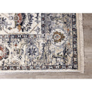  Kalora Interiors Serene Cream Blue Intricate Border Rug, 7'10'' x 10'2'' IMAGE 5