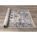  Kalora Interiors Serene Cream Blue Intricate Border Rug, 7'10'' x 10'2'' IMAGE 7