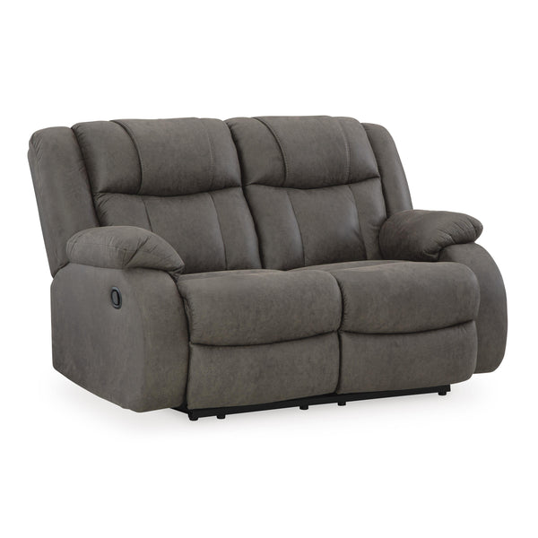 Signature Design by Ashley First Base Reclining Fabric Loveseat 6880486C IMAGE 1
