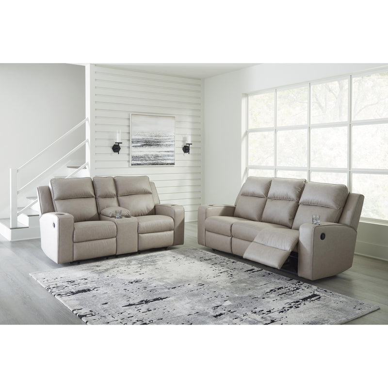 Signature Design by Ashley Lavenhorne Reclining Leather Look Sofa 6330789C IMAGE 9