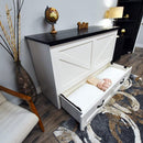  Cabinet Bed Barn Queen Cabinet Bed - White and Black IMAGE 13