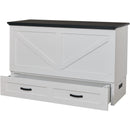  Cabinet Bed Barn Queen Cabinet Bed - White and Black IMAGE 3