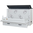  Cabinet Bed Barn Queen Cabinet Bed - White and Black IMAGE 4