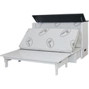  Cabinet Bed Barn Queen Cabinet Bed - White and Black IMAGE 6