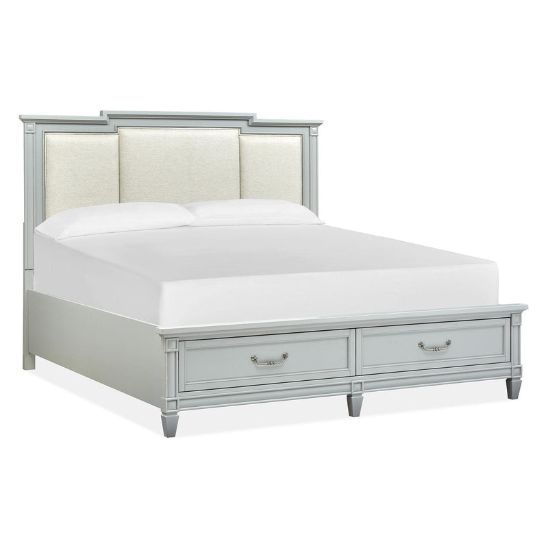 Magnussen Glenbrook California King Upholstered Panel Bed with Storage B5668-65F/B5668-65H/B5668-75R IMAGE 1