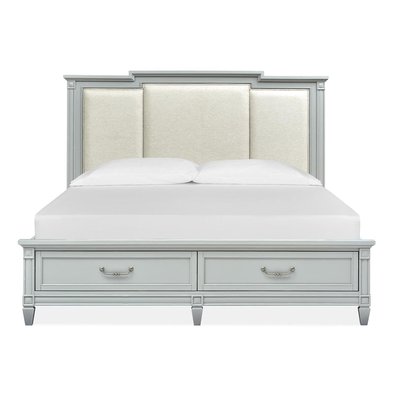 Magnussen Glenbrook California King Upholstered Panel Bed with Storage B5668-65F/B5668-65H/B5668-75R IMAGE 3