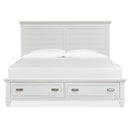 Magnussen Charleston California King Panel Bed with Storage B5611-64HWH/B5611-64SFWH/B5611-74RWH IMAGE 3