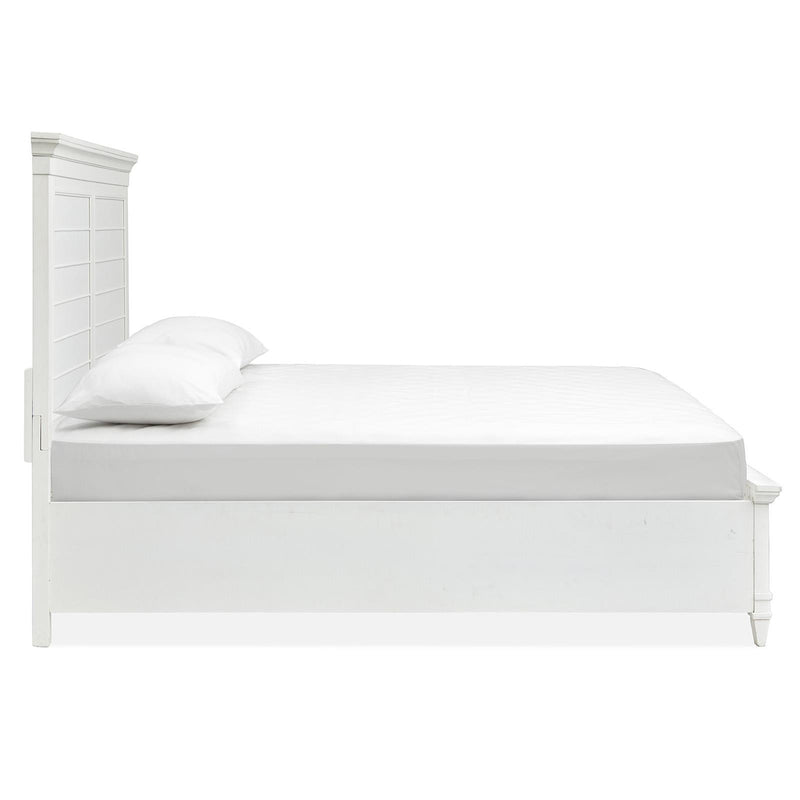 Magnussen Charleston California King Panel Bed with Storage B5611-64HWH/B5611-64SFWH/B5611-74RWH IMAGE 4