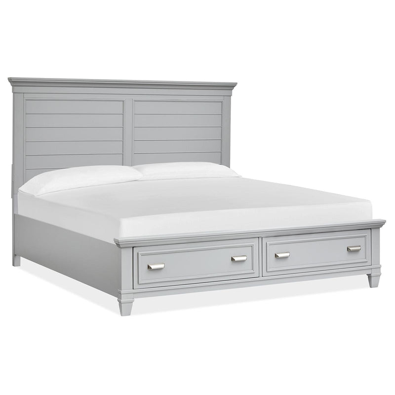 Magnussen Charleston California King Panel Bed with Storage B5611-64HGY/B5611-64SFGY/B5611-74RGY IMAGE 1