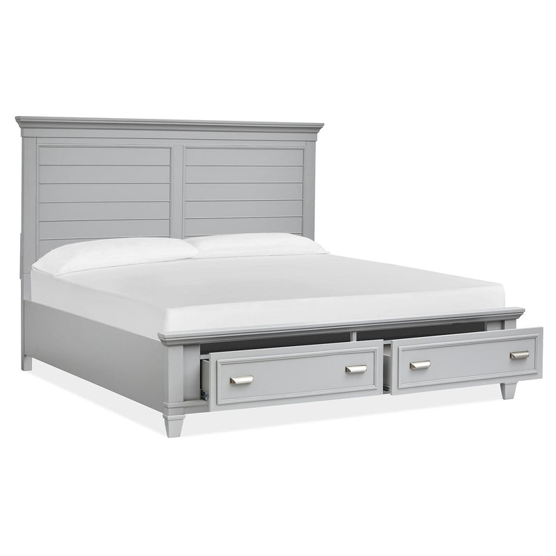 Magnussen Charleston California King Panel Bed with Storage B5611-64HGY/B5611-64SFGY/B5611-74RGY IMAGE 2