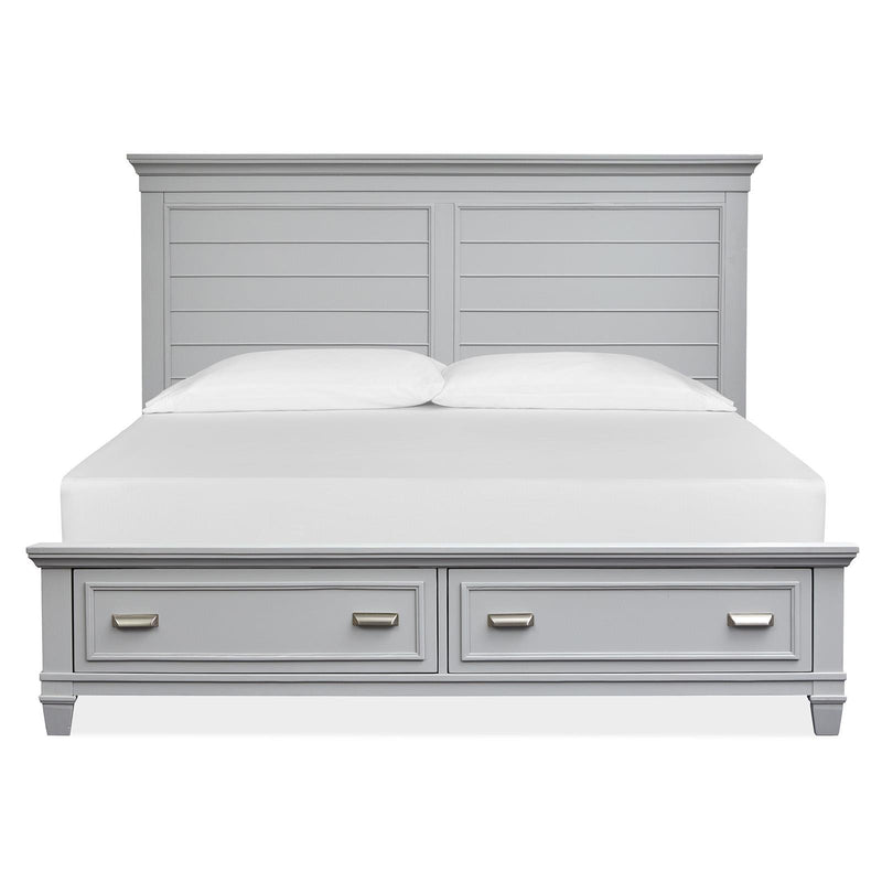 Magnussen Charleston California King Panel Bed with Storage B5611-64HGY/B5611-64SFGY/B5611-74RGY IMAGE 3