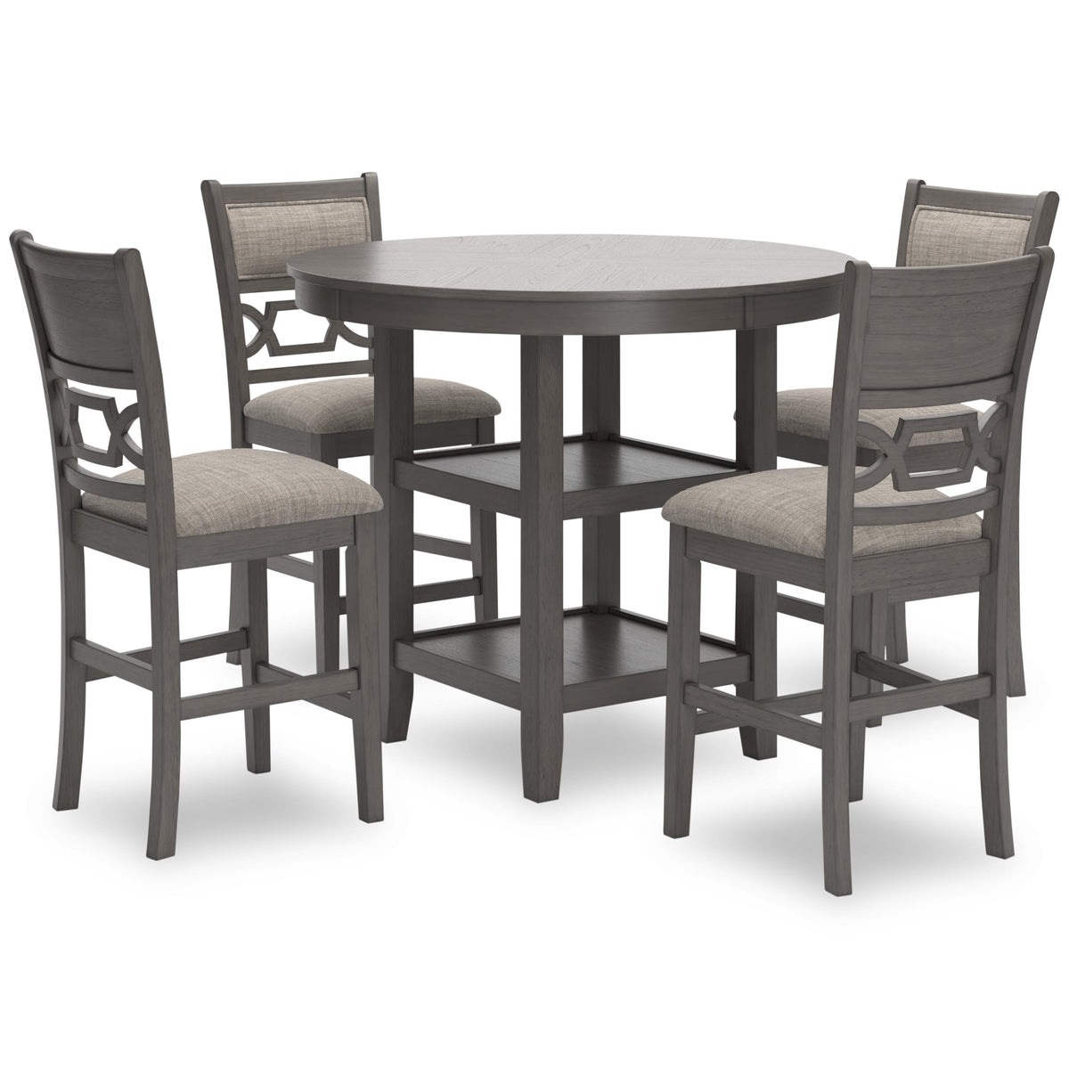 矢栄チャン　AN4 120°×2 45°×2 Signature Design by Ashley Wrenning D425-223 Dining Room Counter Table