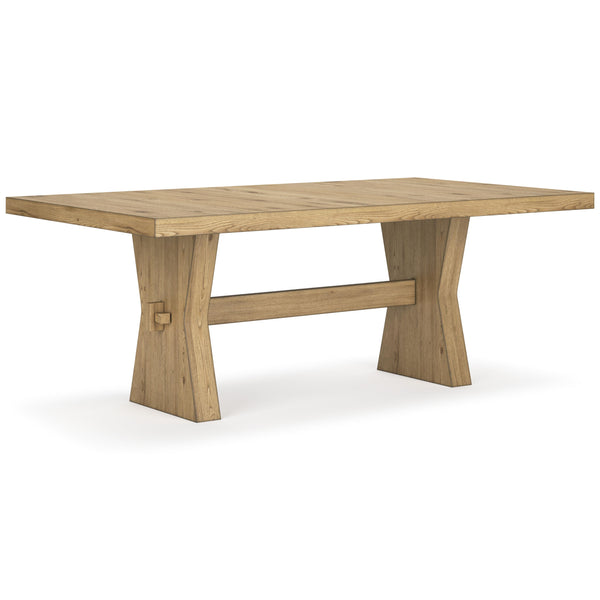 Signature Design by Ashley Galliden Dining Table with Trestle Base D841-45 IMAGE 1