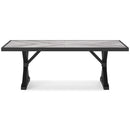  Signature Design by Ashley Beachcroft P792-625 Rectangular Dining Table with Umbrella Option IMAGE 2