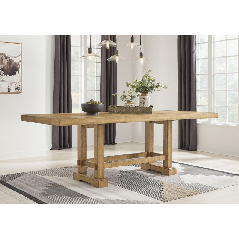 Signature Design by Ashley Havonplane Counter Height Dining Table with Trestle Base D773-32 IMAGE 6