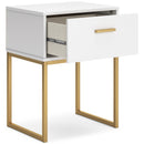  Signature Design by Ashley Socalle EB1867-291 One Drawer Night Stand IMAGE 2