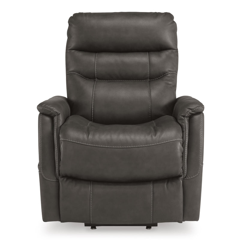 Signature Design by Ashley Strawbill Power Leather Look Recliner 6390912 IMAGE 4