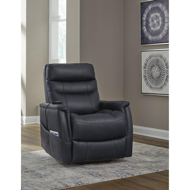 Signature Design by Ashley Strawbill Power Leather Look Recliner 6391012 IMAGE 8