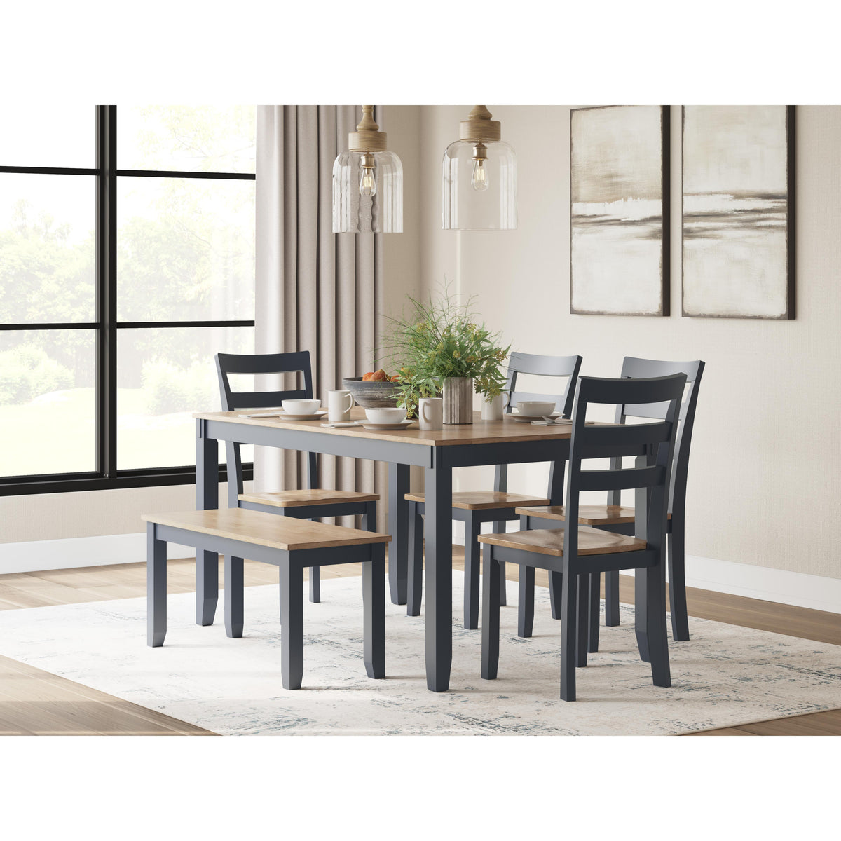 テーブル・机 M-3939 Signature Design by Ashley Gesthaven D399-325 Dining Room Table Set