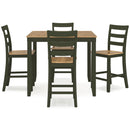 Signature Design by Ashley Gesthaven 5 pc Counter Height Dinette D401-223 IMAGE 2