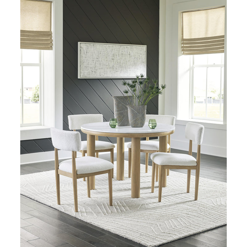 Signature Design by Ashley Round Sawdyn Dining Table D427-15 IMAGE 8