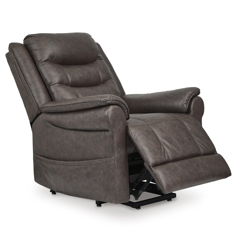 Signature Design by Ashley Oatman Leather Look Lift Chair with Heat and Massage 1800412 IMAGE 2