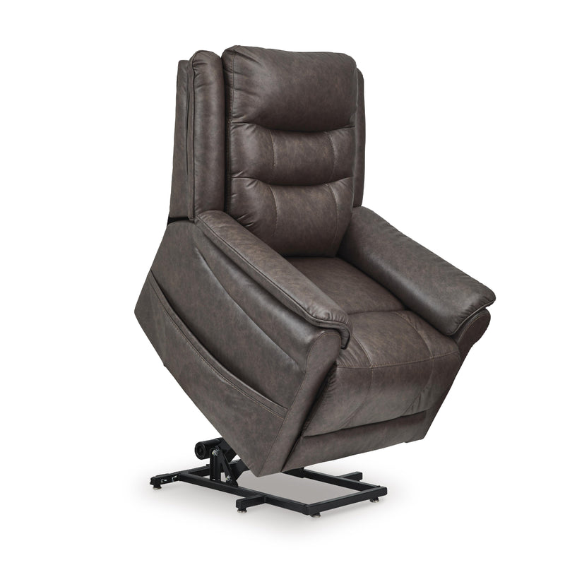 Signature Design by Ashley Oatman Leather Look Lift Chair with Heat and Massage 1800412 IMAGE 3