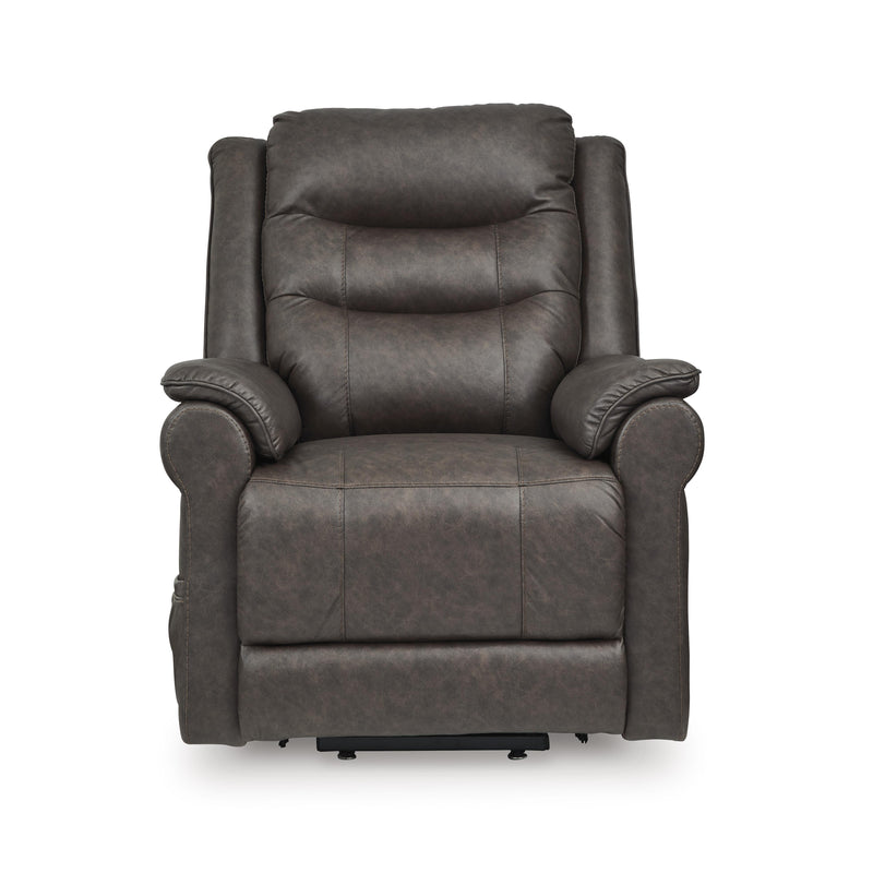 Signature Design by Ashley Oatman Leather Look Lift Chair with Heat and Massage 1800412 IMAGE 4