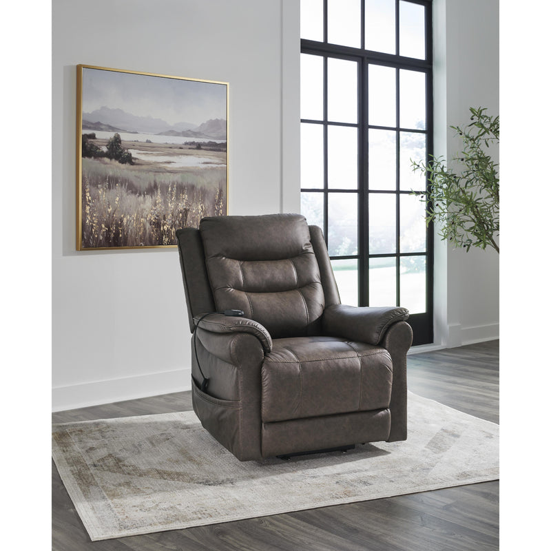 Signature Design by Ashley Oatman Leather Look Lift Chair with Heat and Massage 1800412 IMAGE 7