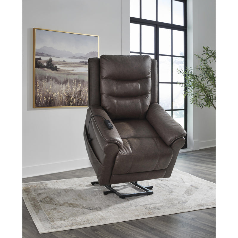 Signature Design by Ashley Oatman Leather Look Lift Chair with Heat and Massage 1800412 IMAGE 9