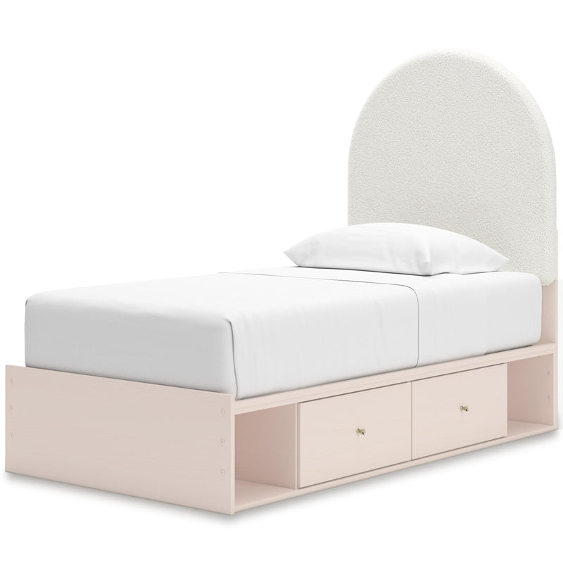 Signature Design by Ashley Wistenpine Twin Upholstered Panel Bed with Storage B1323-53/B1323-52/B1323-150/B100-11 IMAGE 5