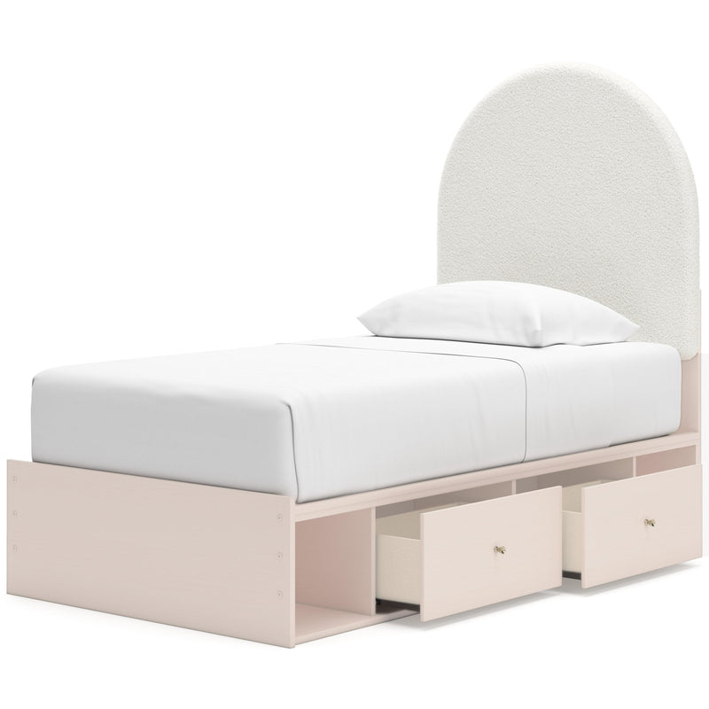 Signature Design by Ashley Wistenpine Twin Upholstered Panel Bed with Storage B1323-53/B1323-52/B1323-150/B100-11 IMAGE 6