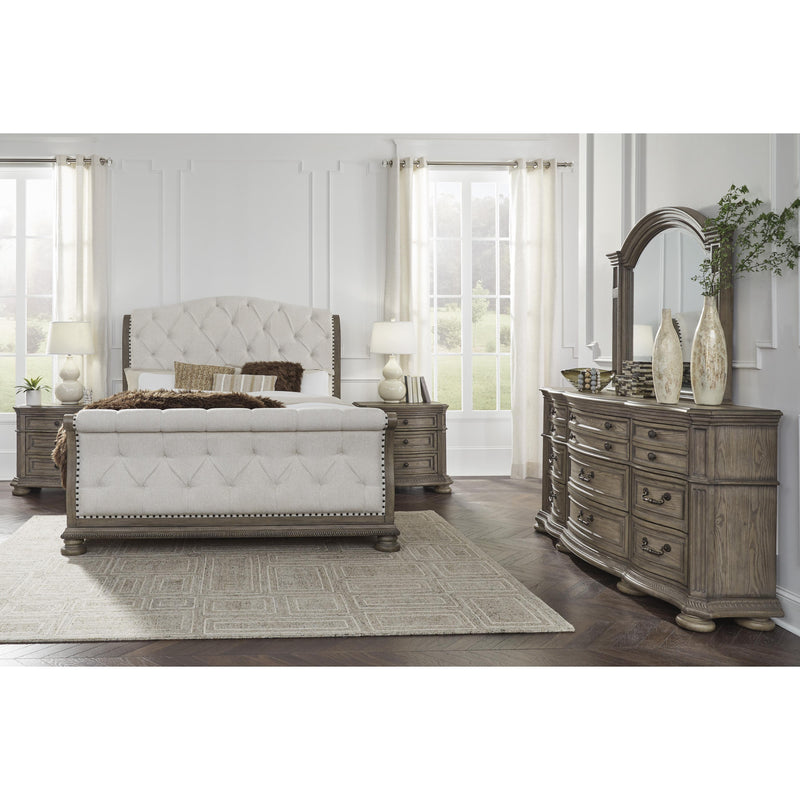 Signature Design by Ashley Ardenfield Bed Upholstered Sleigh Bed B944-58/B944-56/B944-97 IMAGE 8