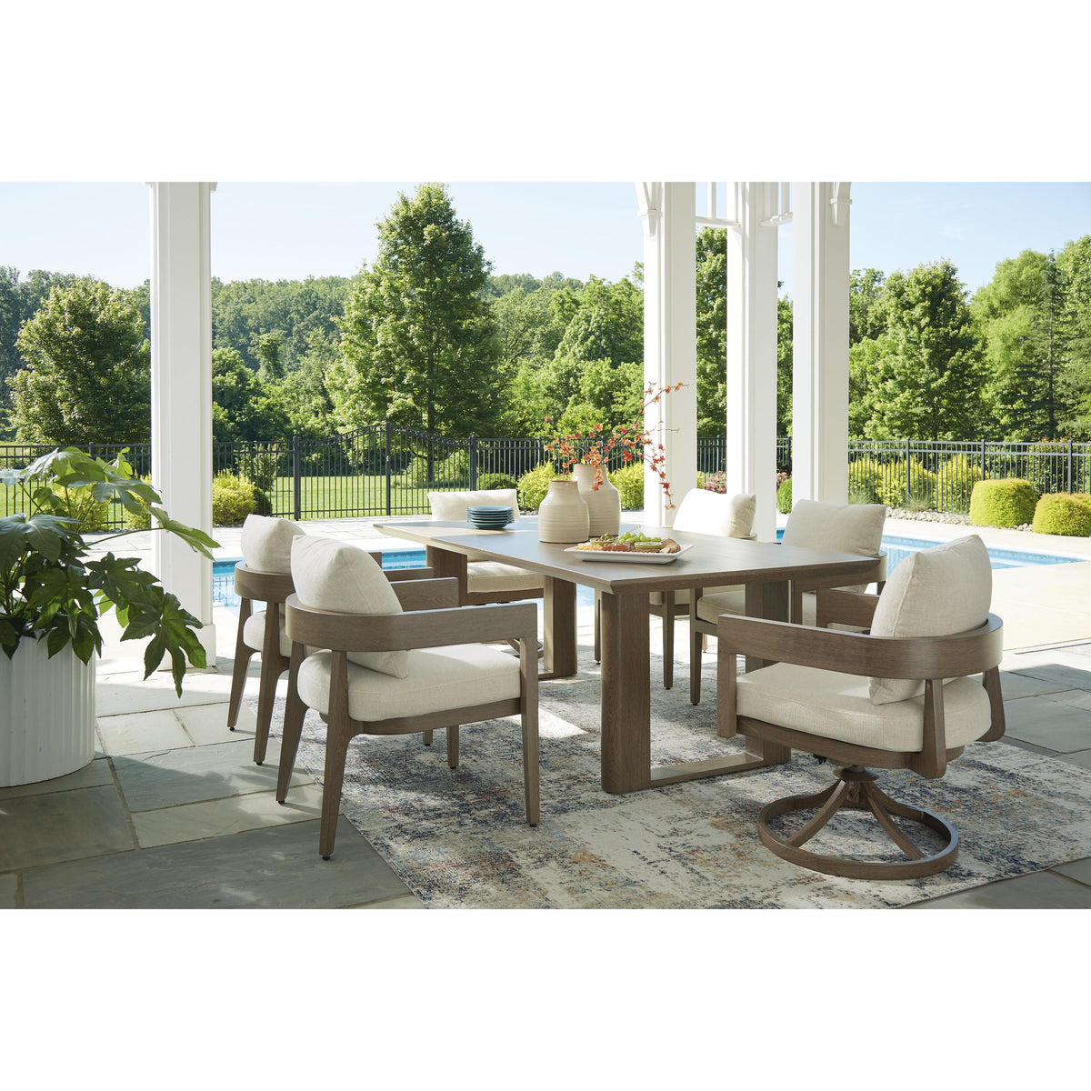 Signature Design by Ashley Serene Bay P671-625 Rectangular Dining Tabl