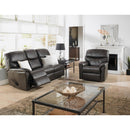  Elran Uno Power Reclining Leather Sofa Uno 20406-POWP Power Reclining Sofa with Power Pack IMAGE 2