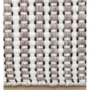  Kalora Interiors Aspen White Taupe Black Stripe Pattern Woven Rug, 7'10" x 10'6" IMAGE 10