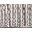  Kalora Interiors Aspen White Taupe Black Stripe Pattern Woven Rug, 7'10" x 10'6" IMAGE 5