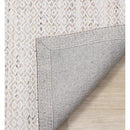  Kalora Interiors Aspen Beige Cream Rhombus Pattern Woven Rug, 5'3" x 7'7" IMAGE 7